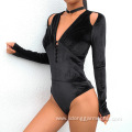 Deep V-neck Slimming Bodysuits Top For Women Custom